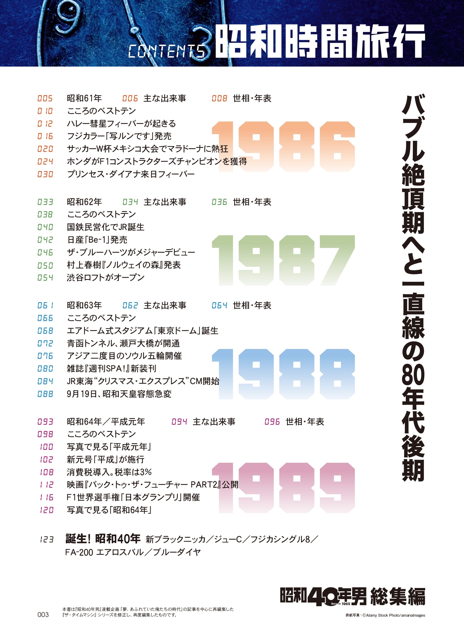 【電子版のみ商品】昭和40年男総集編『昭和時間旅行 ~こころのベストテン1986-1989~』(2026/2/11発売)