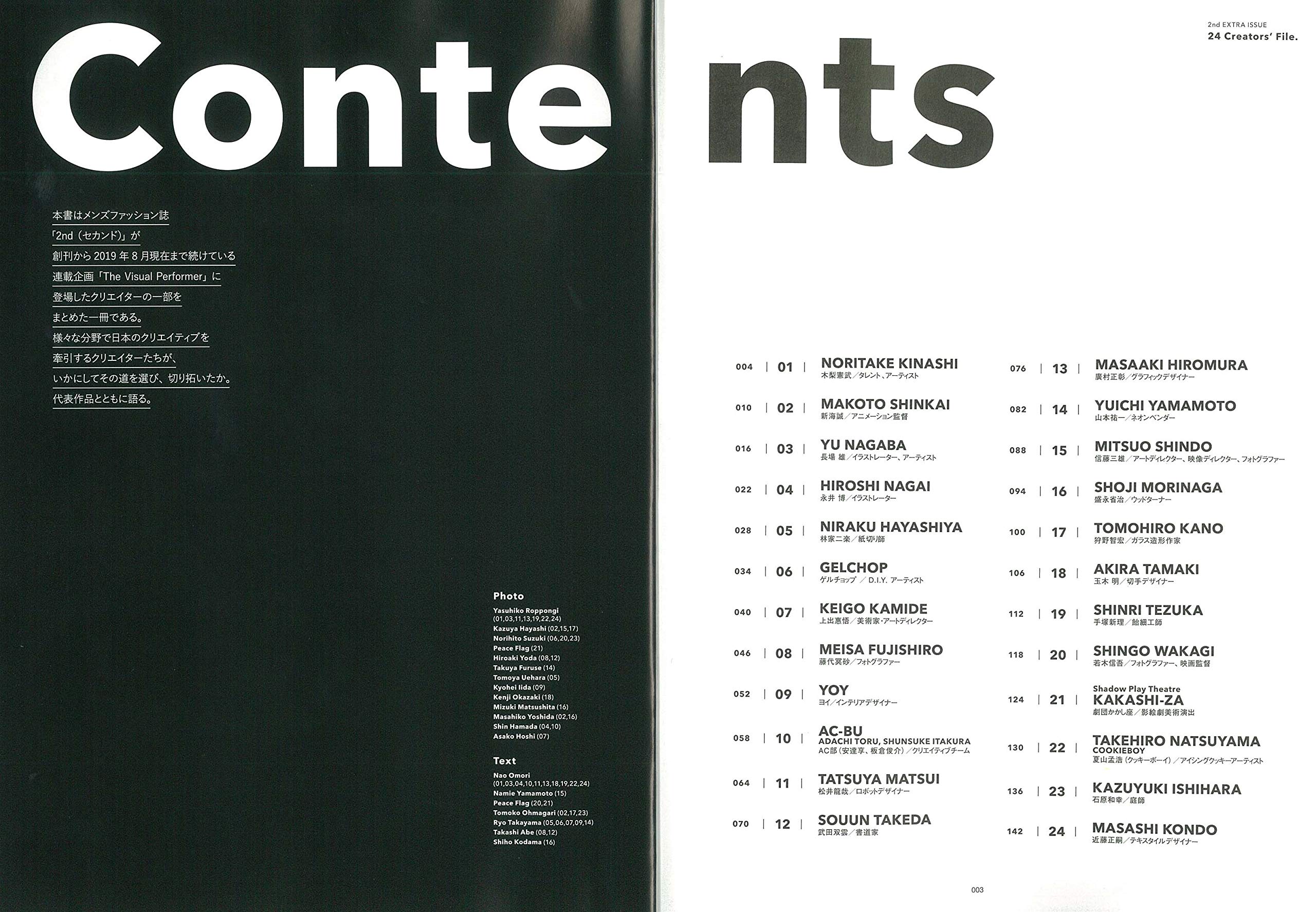 別冊2nd「クリエイターの仕事。」(2019/9/9発売)