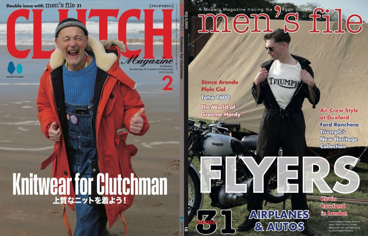 CLUTCH Magazine 2025年2月号 Vol.98「上質なニットを着よう!」+ men's file31 (2024/12/24発売)