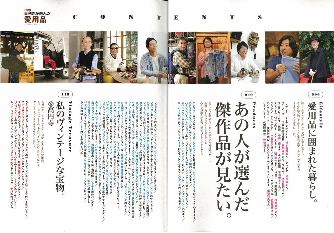 別冊2nd Vol.8「目利きが選んだ愛用品」(2011/10/28発売)