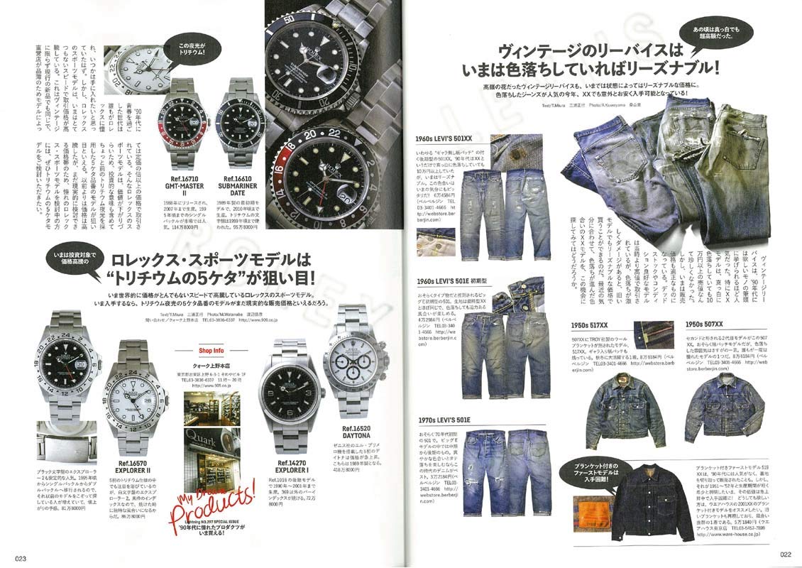 Lightning 2019年1月号 Vol.297「あの頃憧れたモノがいま手に入るんです!」(2018/11/30発売)|メンズファッション誌「Lightning」公式オンラインストア