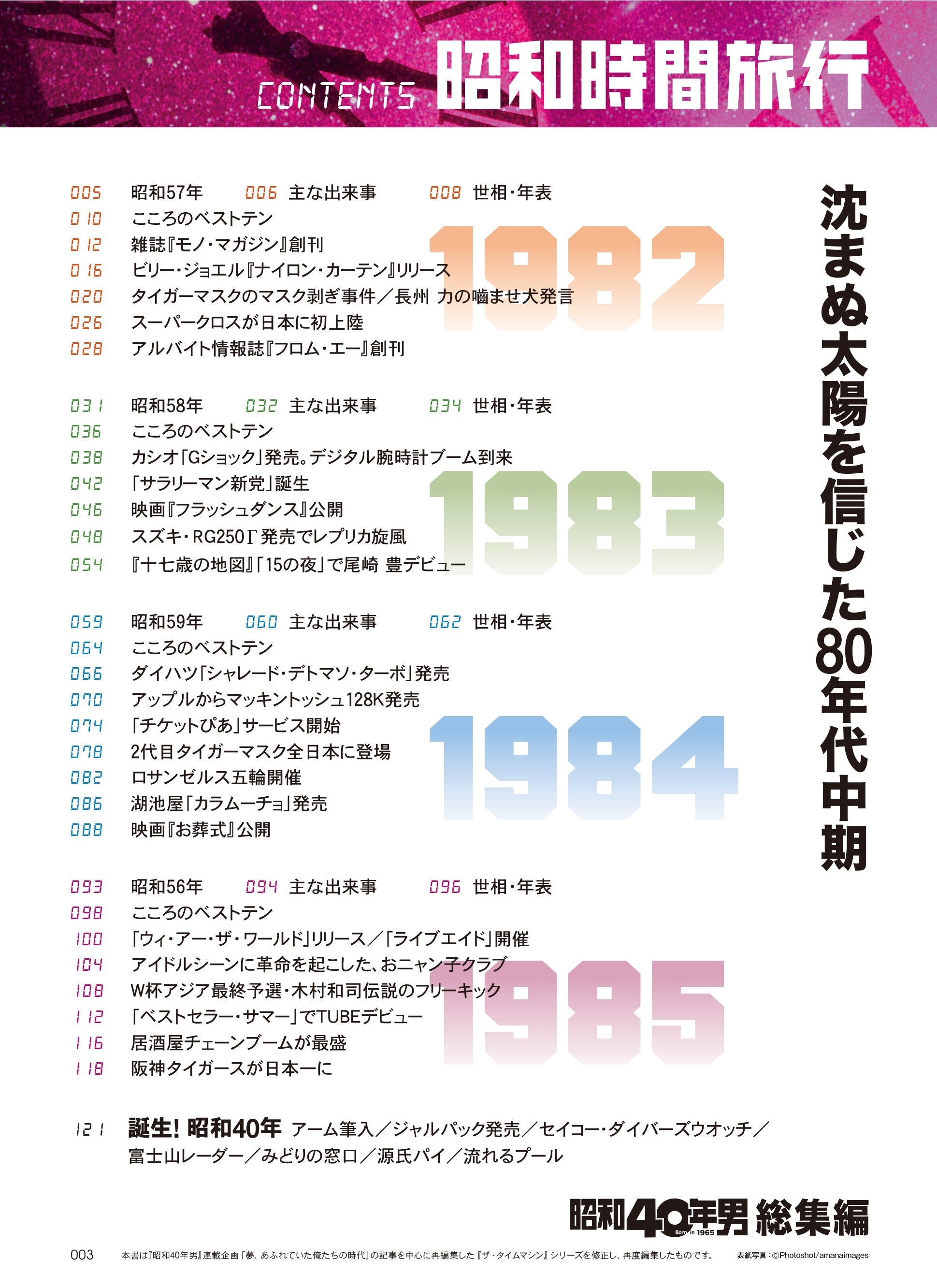【電子版のみ商品】昭和40年男総集編『昭和時間旅行 ~こころのベストテン1982-1985~』(2025/12/11発売)