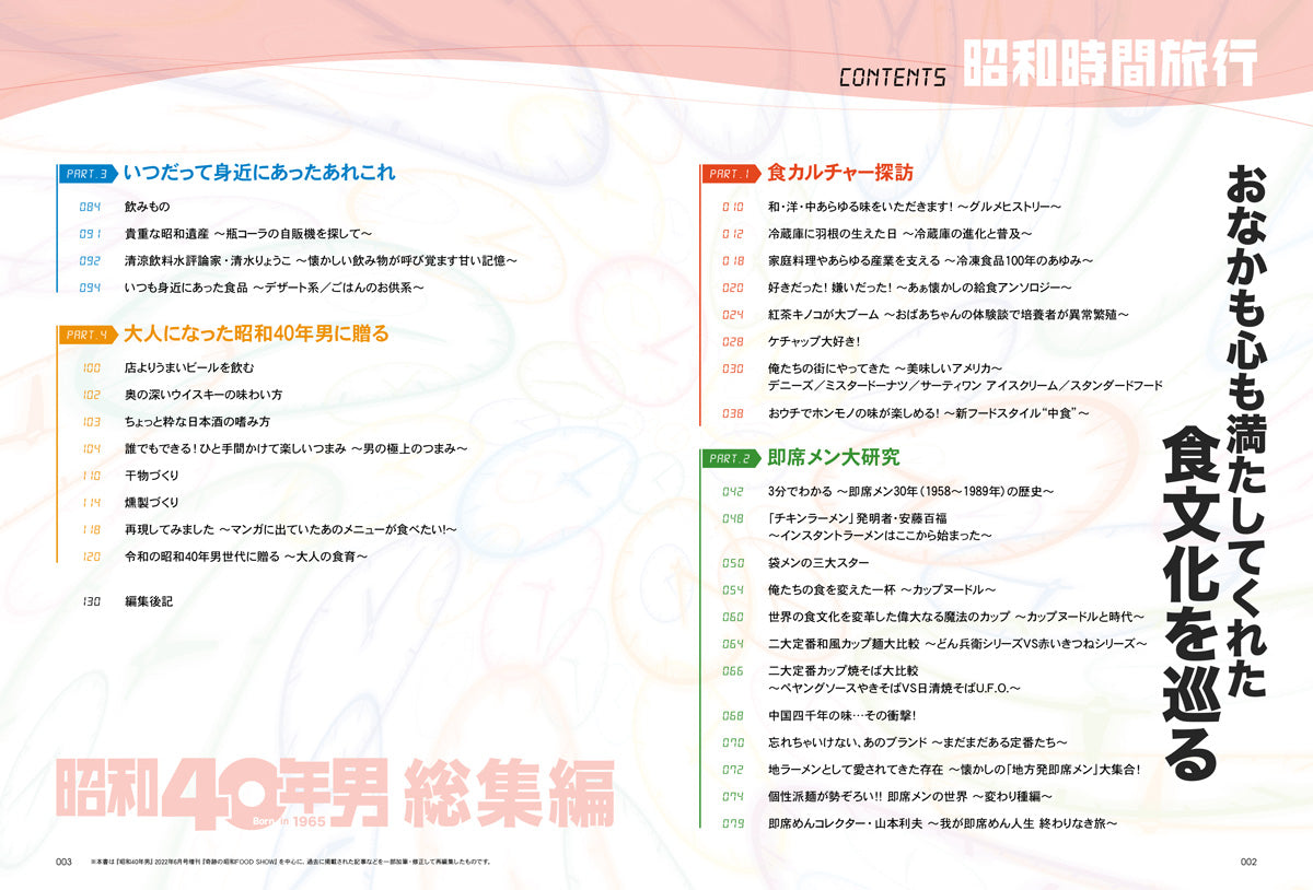 【電子版のみ商品】昭和40年男総集編『昭和時間旅行 Vol.9『～おなかも心も満たしてくれた食文化を巡る～』（2026/10/11発売）