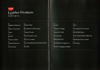 「レザープロダクツ」 (2016/11/29発売)｜メンズファッション誌「CLUTCH Magazine」公式オンラインストア
