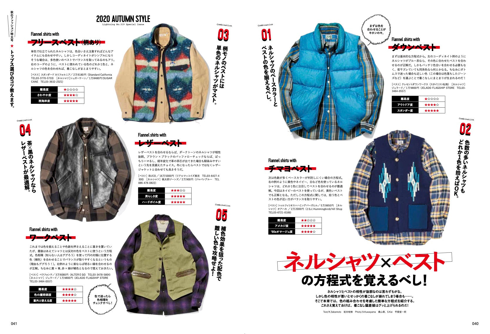 Lightning 2020年11月号 Vol.319「秋のファッション特大号 トップス選びのコツ教えます。」（2020/09/30発売）｜メンズファッション誌「Lightning」公式オンラインストア